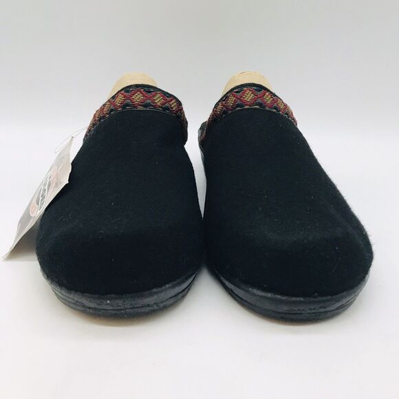 Original Rugged Outback Felt Clogs Women's 9.5 Black Accent Trim Cushioned Mules - Picture 2 of 12